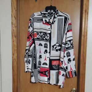 Karl Lagerfeld Monochrome Patterned Shirt